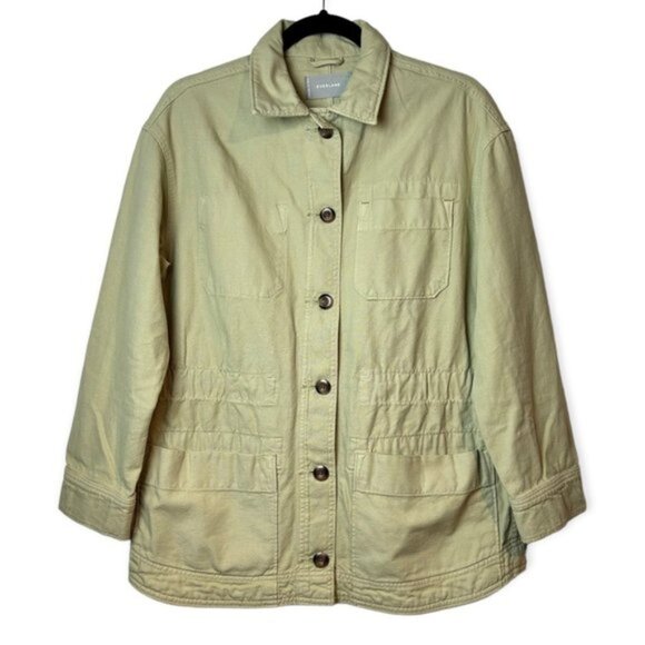 Everlane Hidden Cinchable Chore Jacket in Sage - Picture 2 of 6